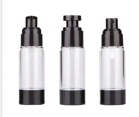 Serigrafi Havasız Cilt Bakımı Pompa Şişesi 15ml 30ml 50ml