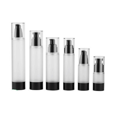 Serigrafi Havasız Cilt Bakımı Pompa Şişesi 15ml 30ml 50ml