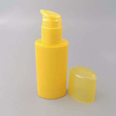 Sarı Oem 30ml Pompalı Dispenser Şişe Kozmetik Doldurulabilir Ambalaj